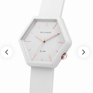 Solgaard White and Rose Gold Shoreline Chromance Watch